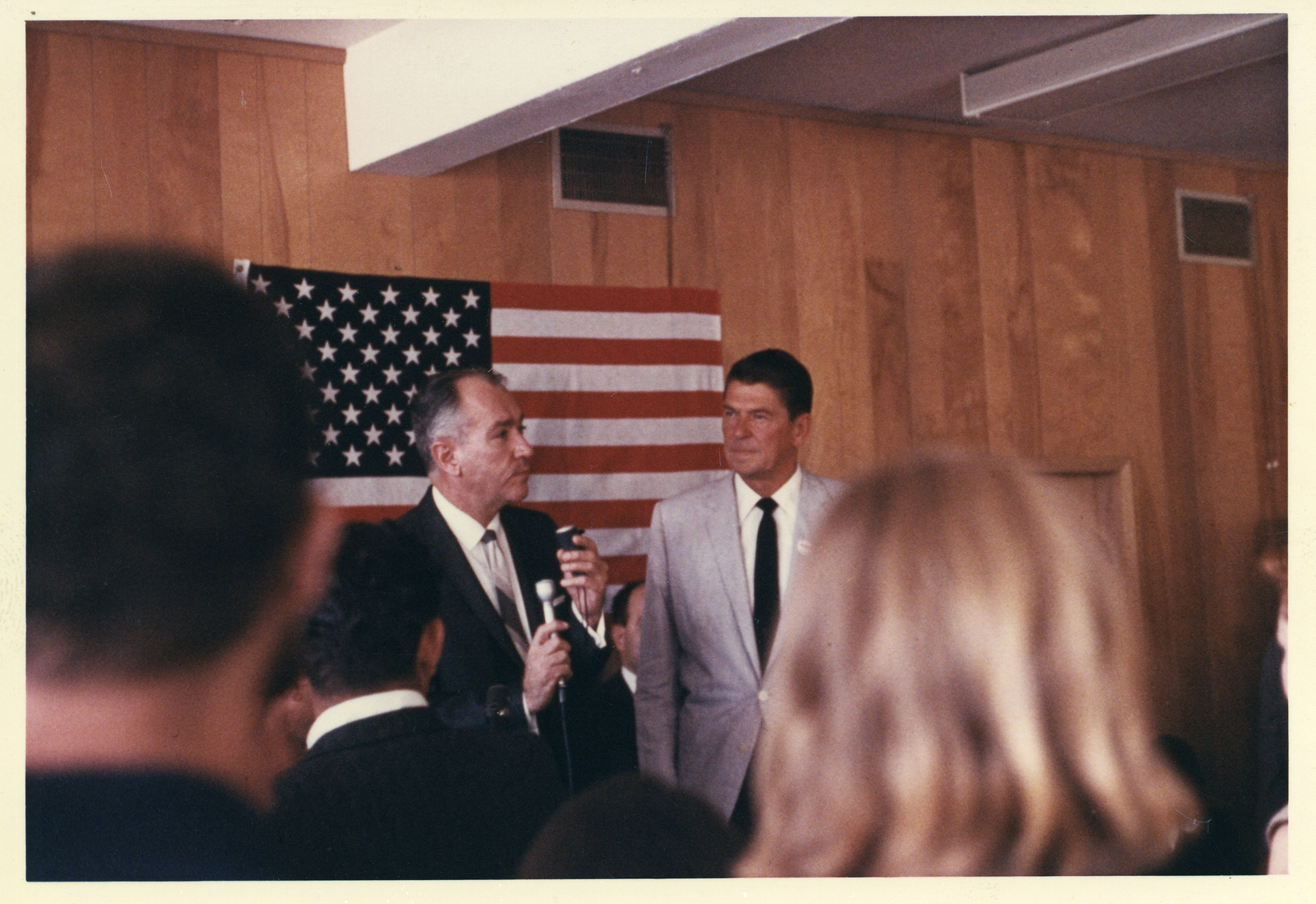 Ronald Reagan and Senator Bob Stevens