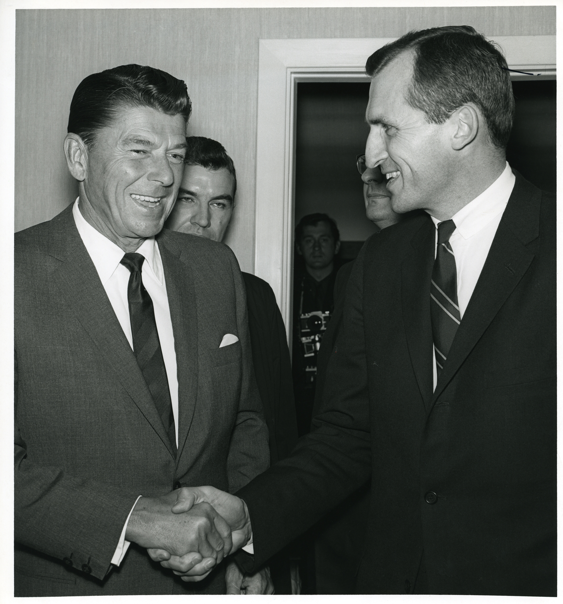 Ronald Reagan and Vern I. McCarthy, Illinois State Chamber of Commerce Luncheon