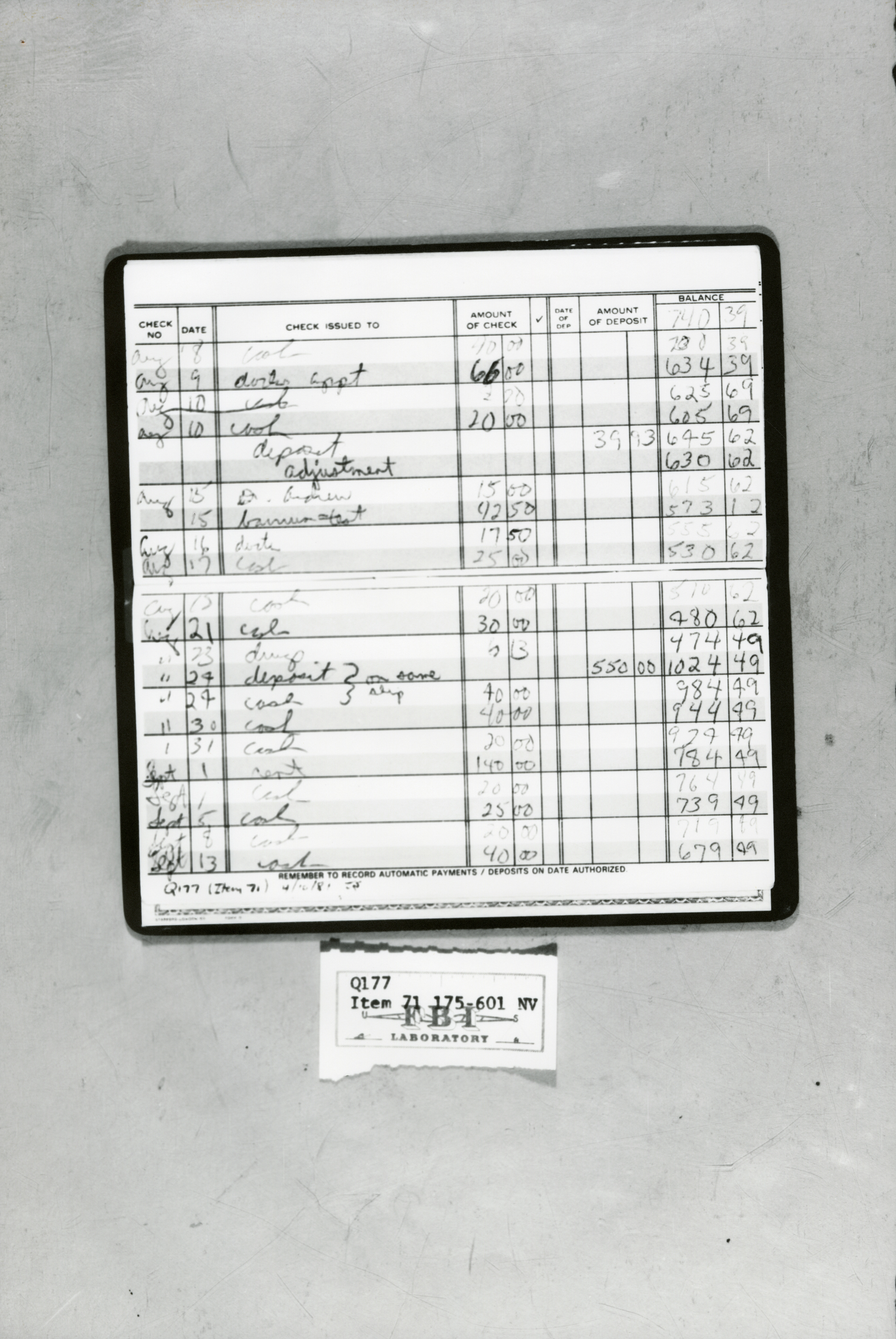 checkbook