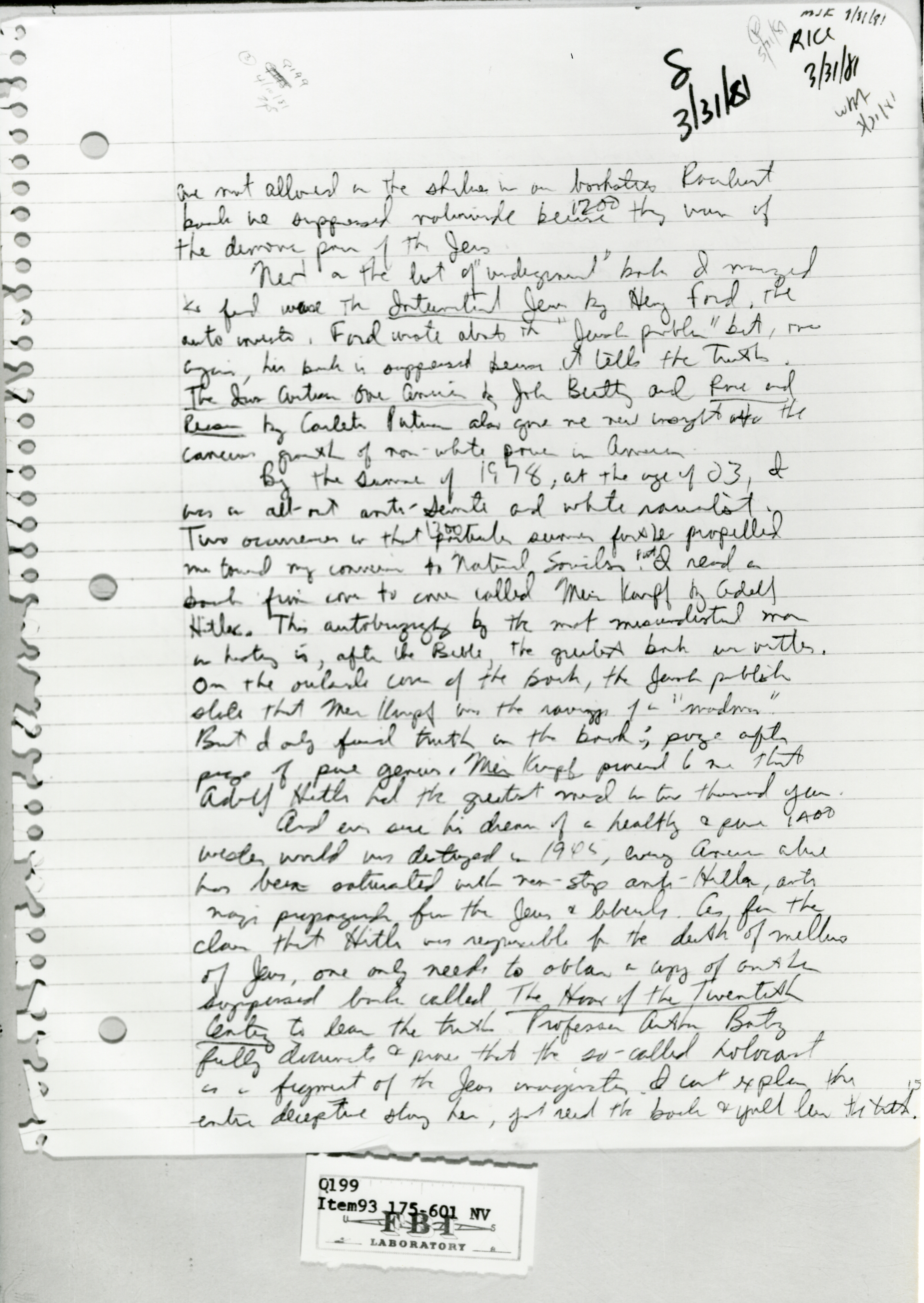 hinckley autobiography