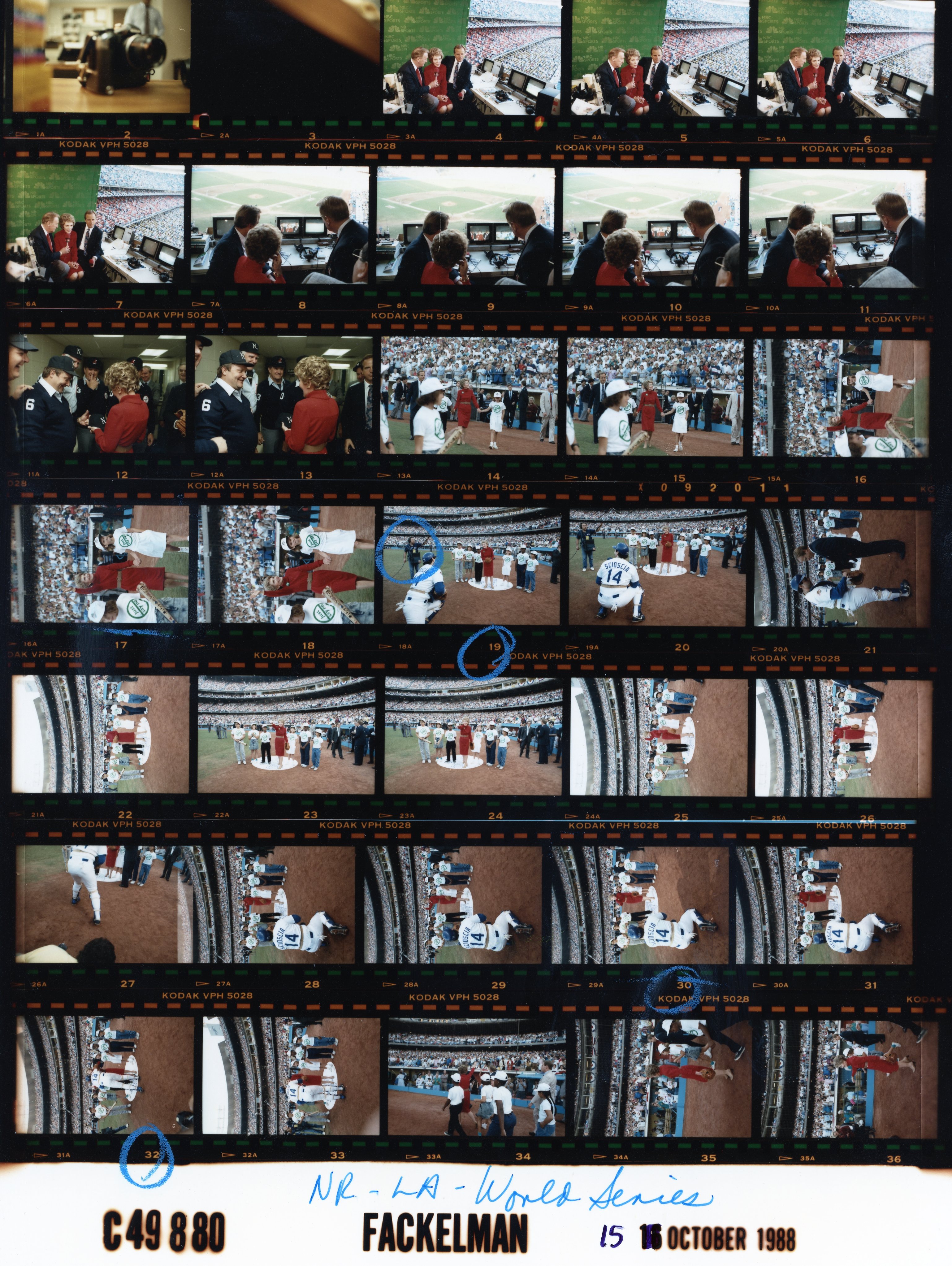 Trip to California, Attending World Series baseball game