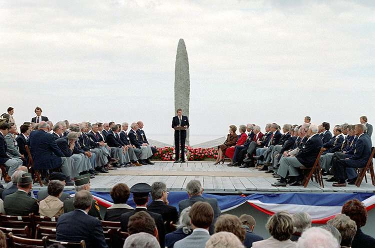 ronald reagan 40th anniversary d day speech central idea