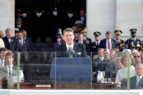 reagan ronald speeches 1981 metaphors inaugural neoliberalism conservatism history cameron hypnosis