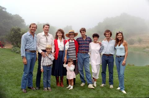 Reagan family at Rancho Del Cielo