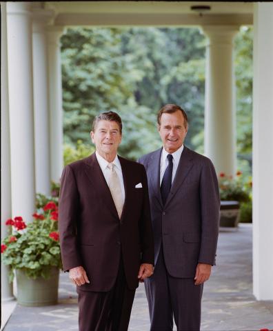 Reagan and Bush