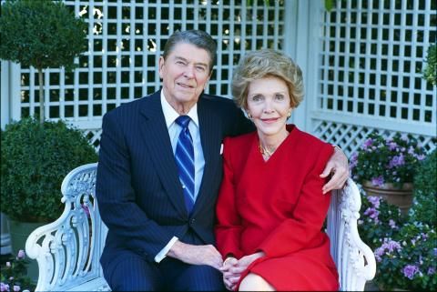 Official Portrait of President Reagan and Nancy Reagan