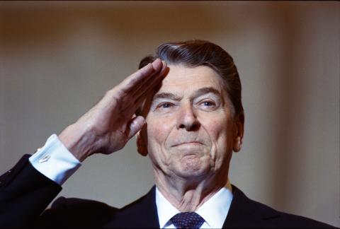 saluting