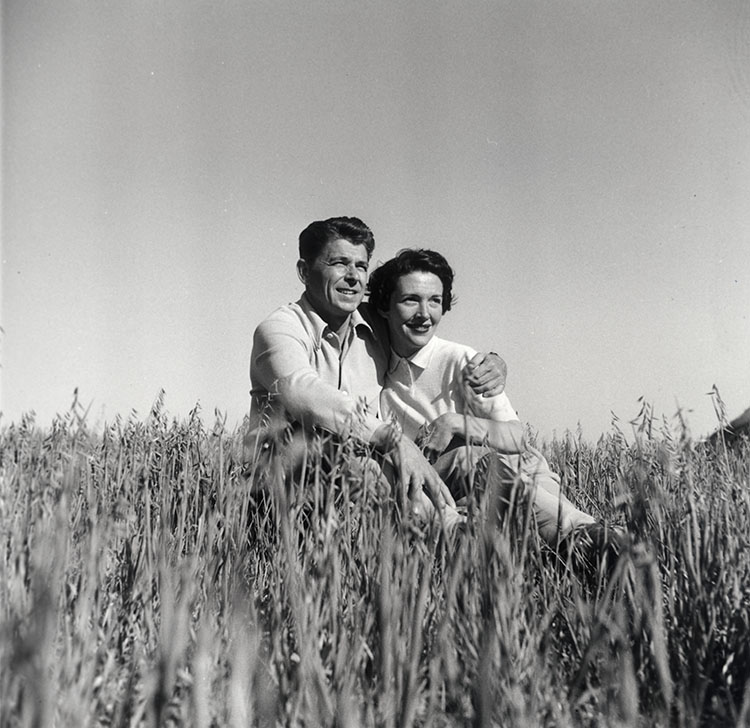 Reagans in Field