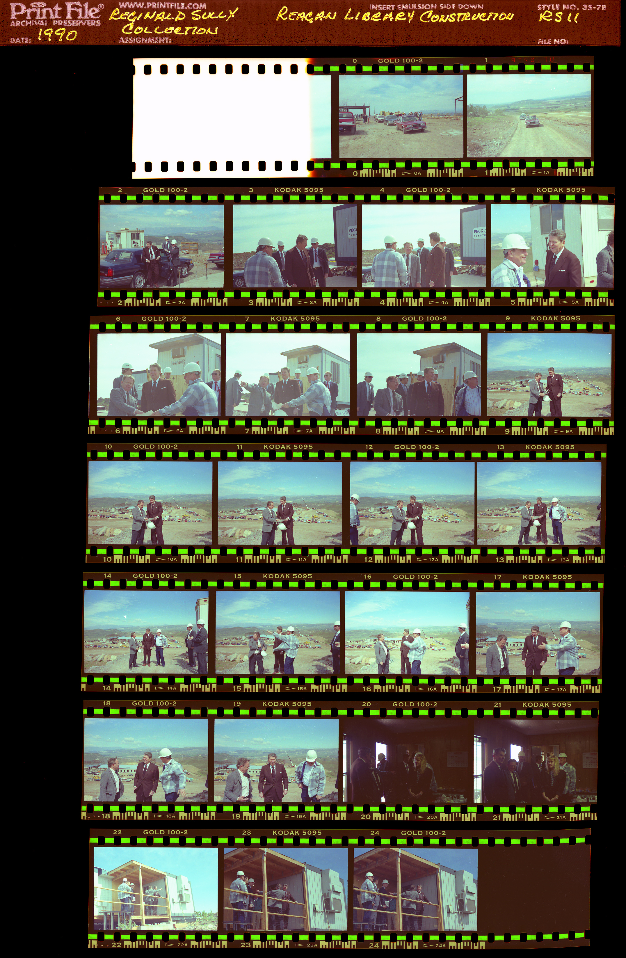 RS-11.jpg Construction of Reagan Presidential Library, Visit of President Reagan to site