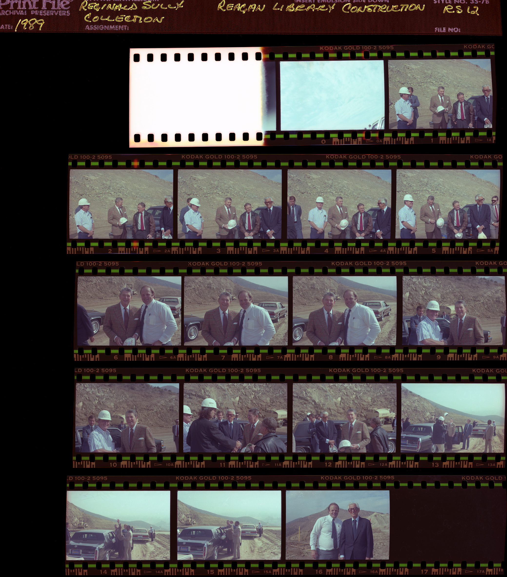RS-12.jpg Construction of Reagan Presidential Library, Visit of President Reagan to site