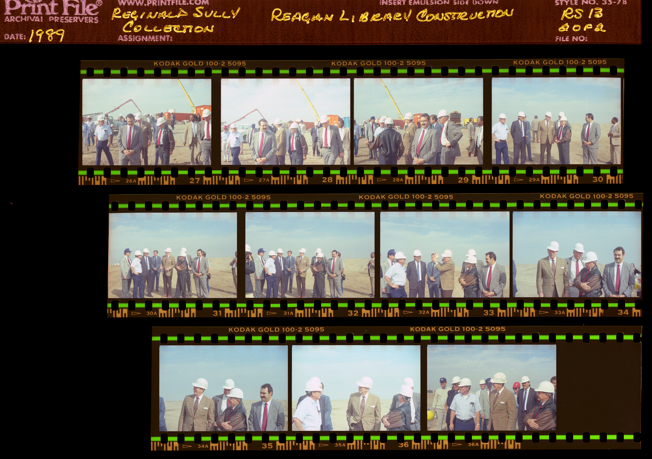RS-13-2of2.jpg Construction of Reagan Presidential Library, Visit of President Reagan to site