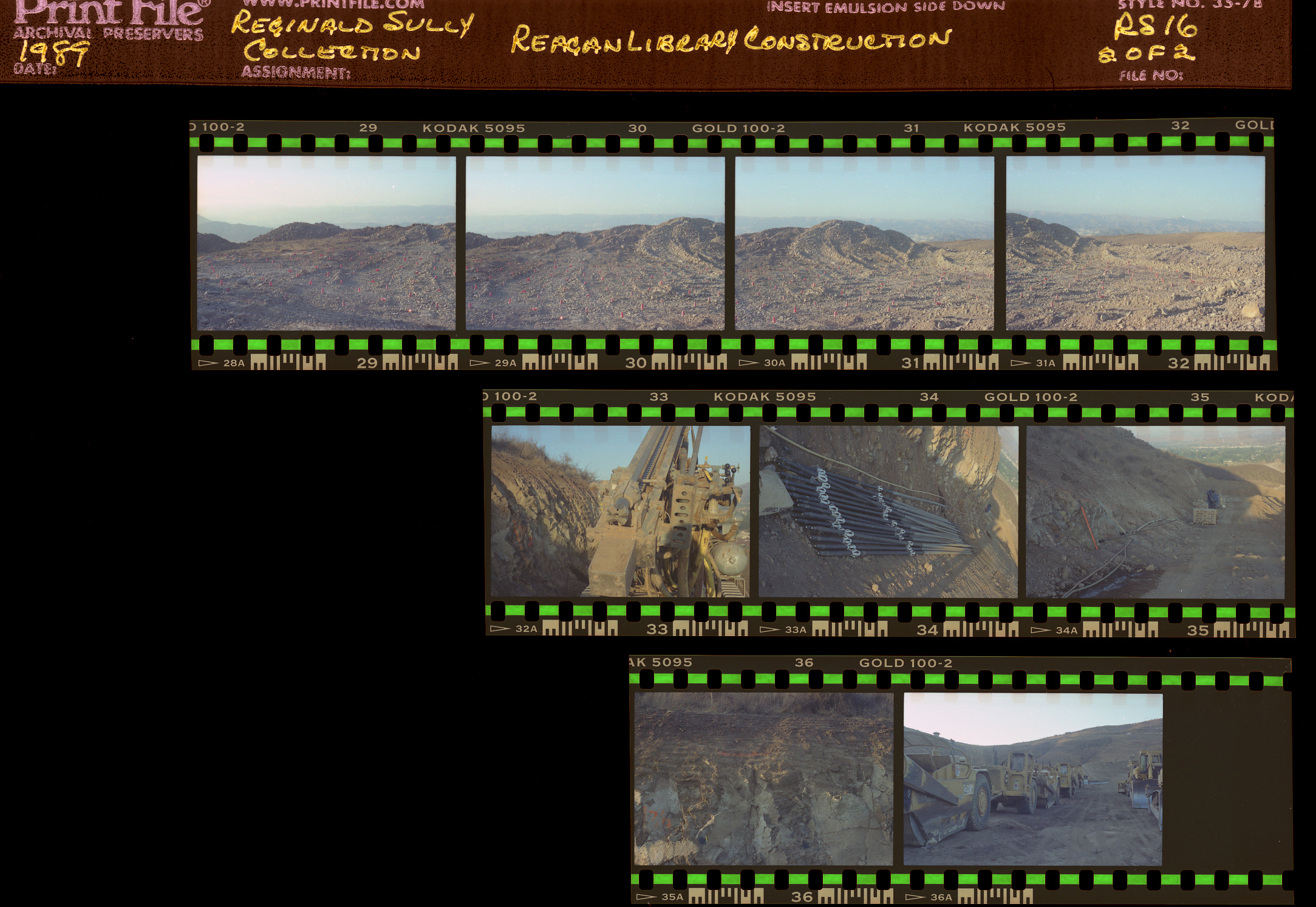 RS-16-2of2.jpg Visit of President Reagan to site, Crib Wall
