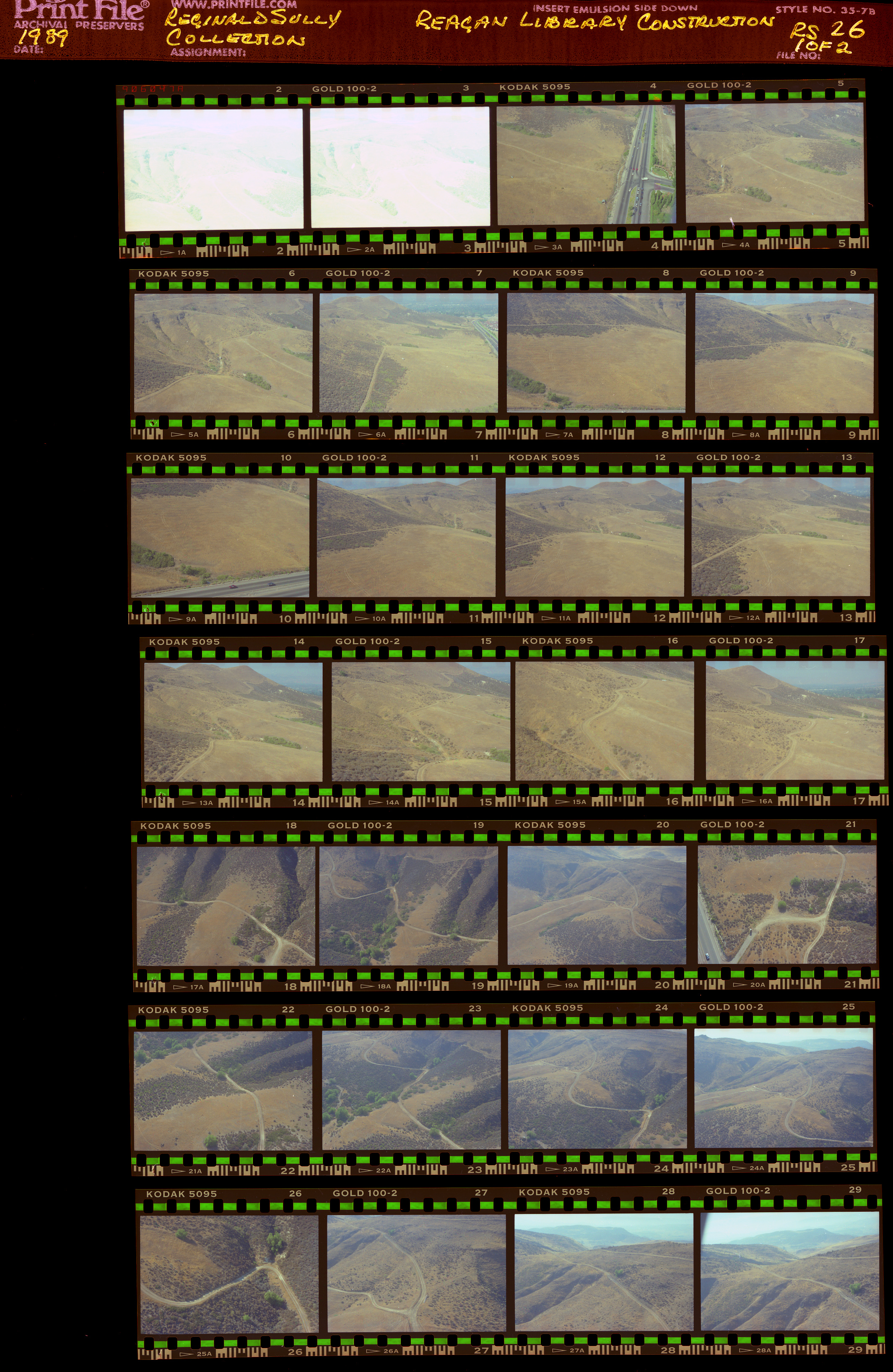 RS-26-1of2.jpg Construction of Reagan Presidential Library, aerial photos