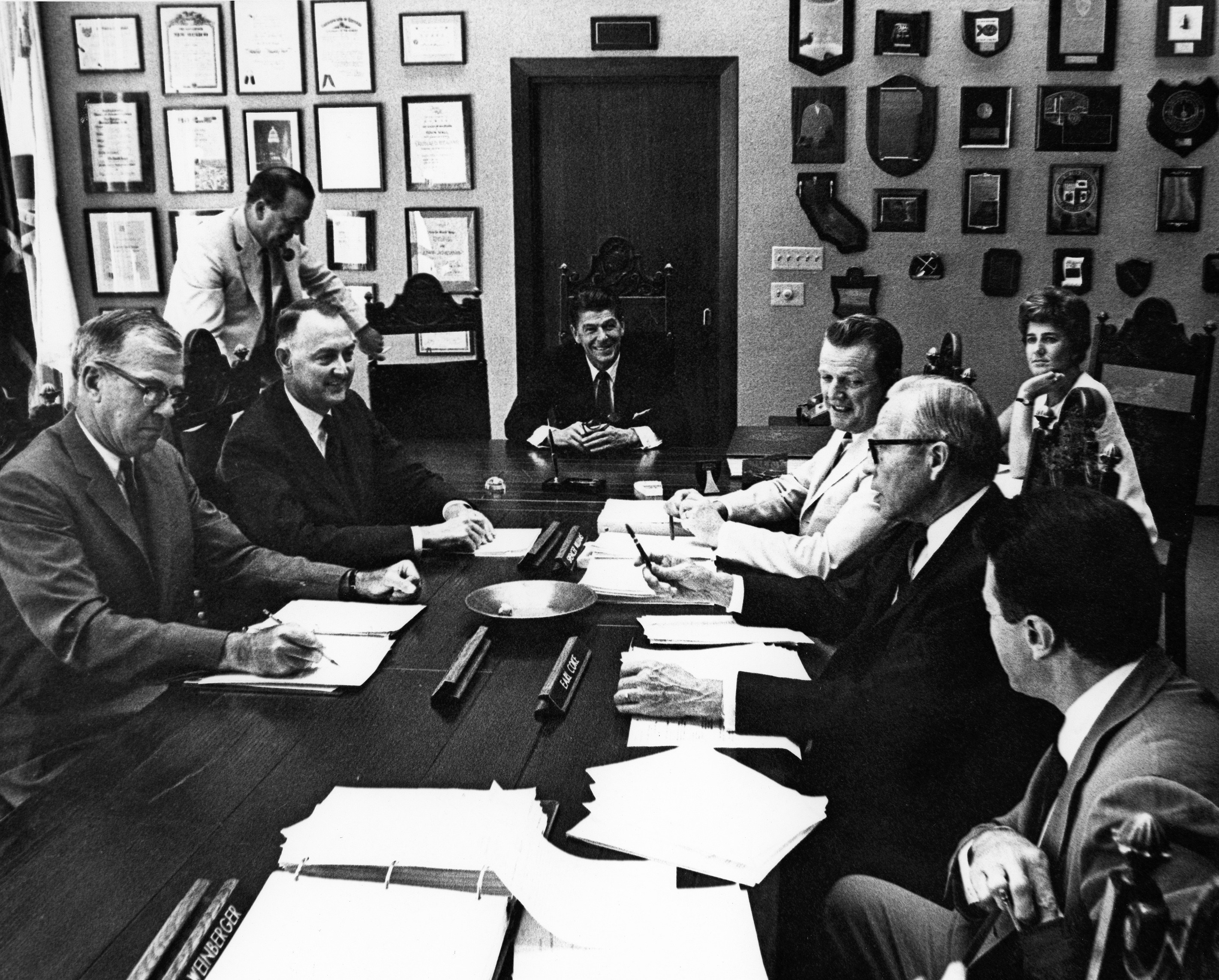 KD70.jpg Norman “Ike” Livermore, Gordon Luce, Arthur Van Court, Spencer, Caspar Weinberger, and Earl Coke