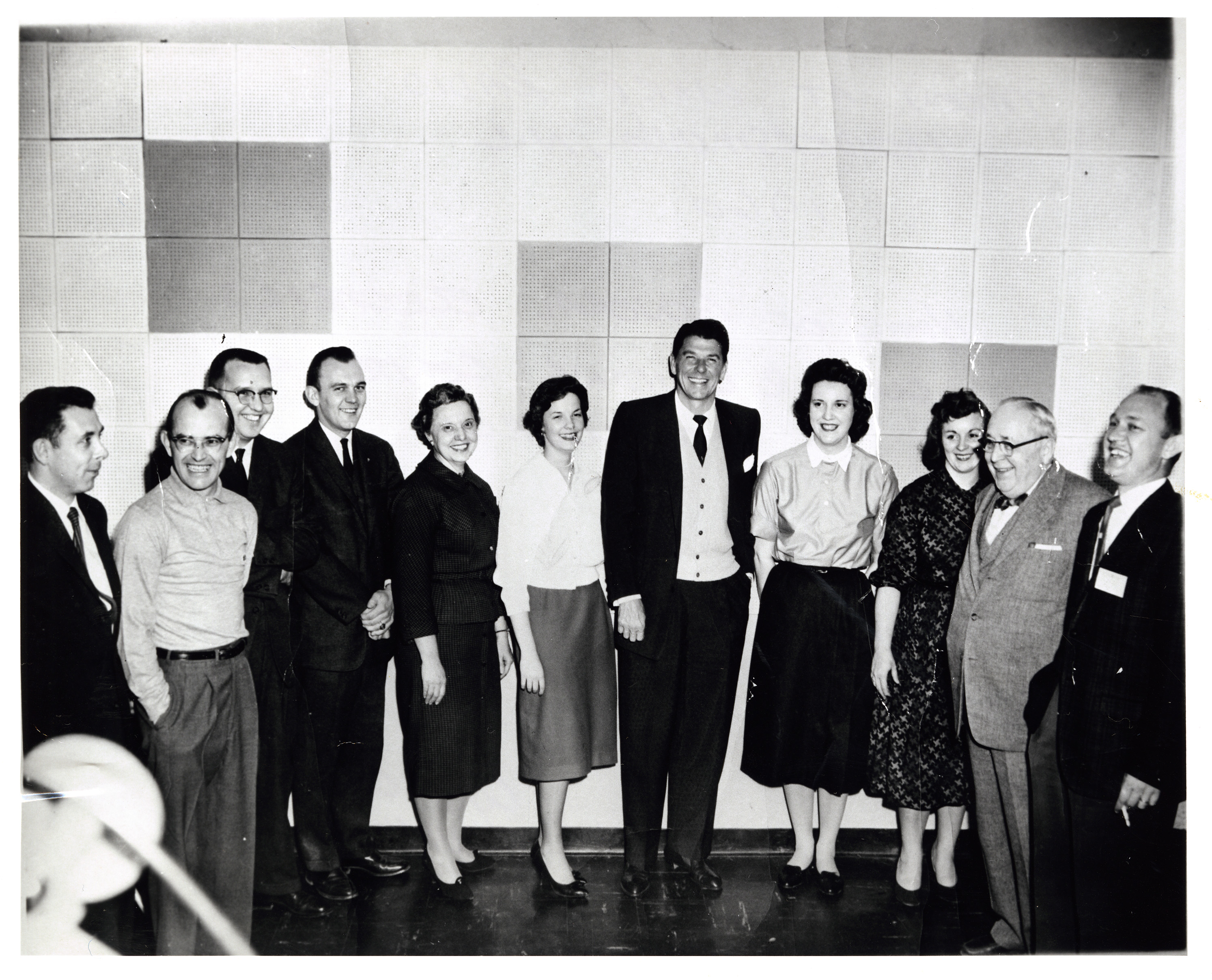 Ronald Reagan visiting, on behalf of GE Theater, the Outdoor Lighting Center of the World, Hendersonville, NC (WHKP Radio)