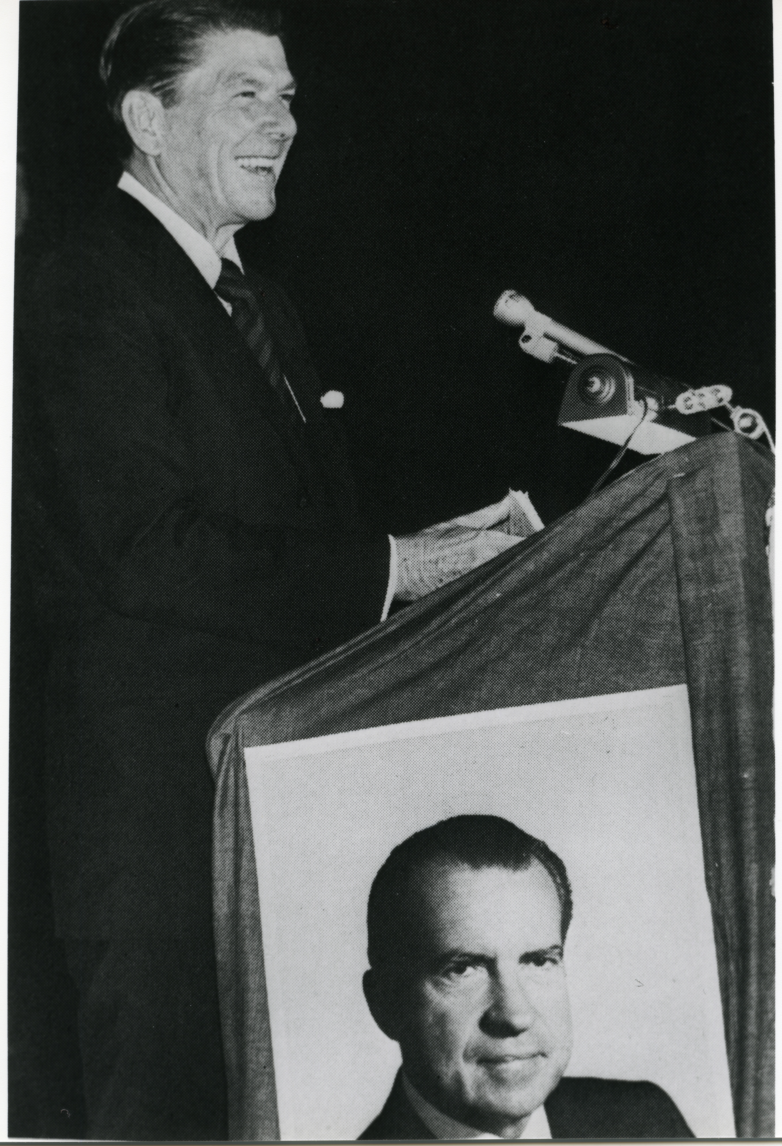 Ronald Reagan campaigning for Richard Nixon