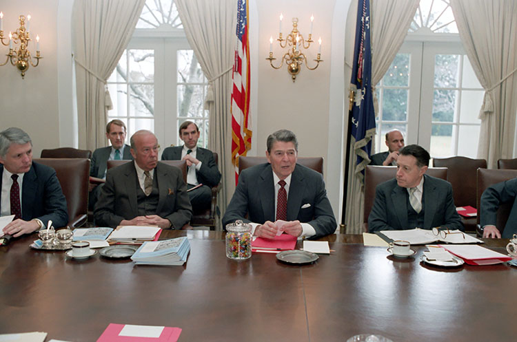 Cabinet Ronald Reagan Presidential Library National Archives