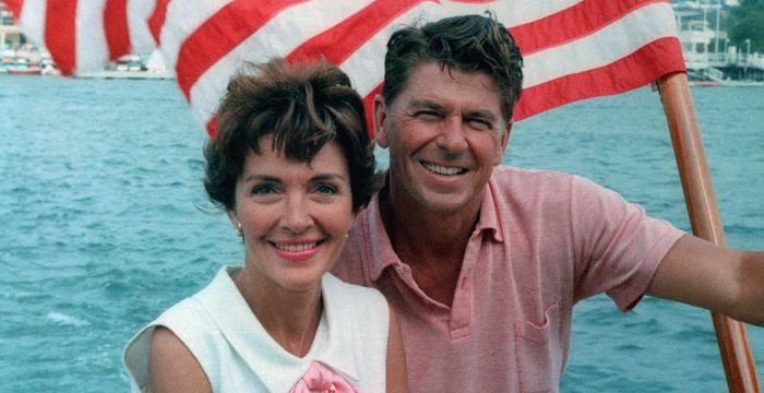 reagans on boat