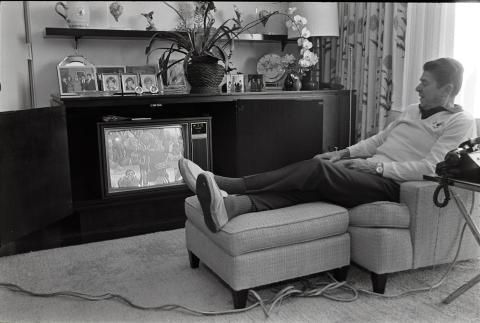watching tv