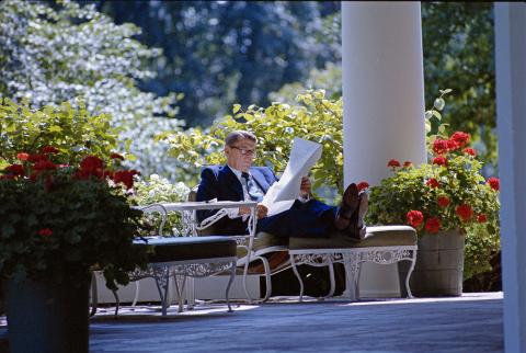 President working alone