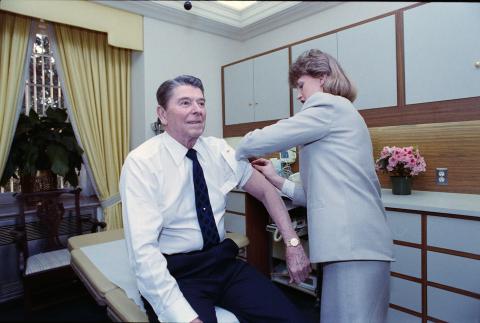 getting a shot