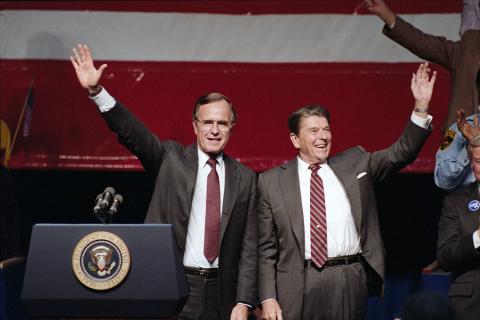 1984 campaign with President Reagan and George Bush