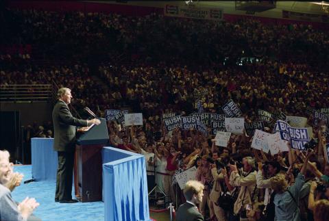 Trip to Missouri, Address to Victory '88 rally