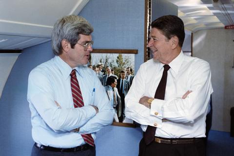 Air Force One with Newt Gingrich