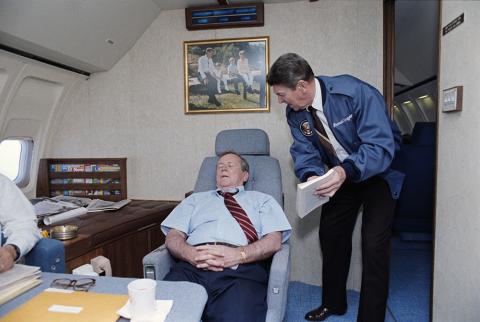 Sleeping Howard Baker Air Force One