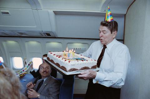Ken Duberstein birthday aboard Air Force One