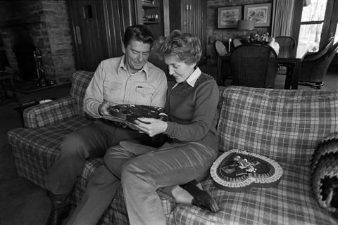 Reagans at Camp David
