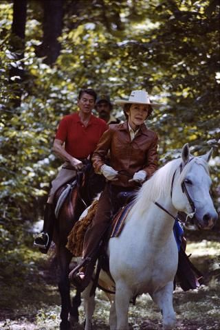 Reagans at Camp David