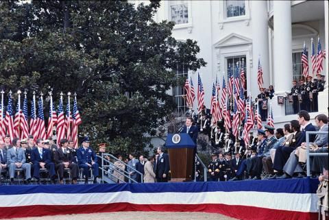 Ceremony for Freed American Hostages