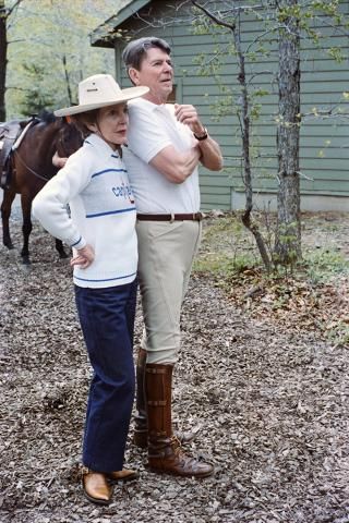 Reagans at Camp David