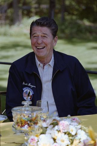 President Reagan at Camp David