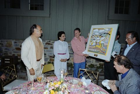 President Reagan with President Portillo at Camp David