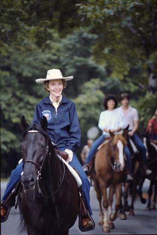 Nancy Reagan at Camp David
