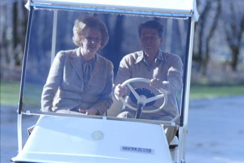 PM Thatcher at Camp David