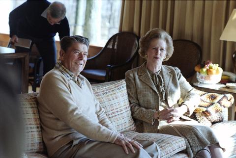 PM Thatcher at Camp David