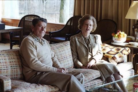 PM Thatcher at Camp David