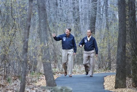 PM Nakasone at Camp David