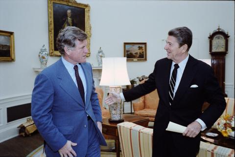 President with Edward Kennedy