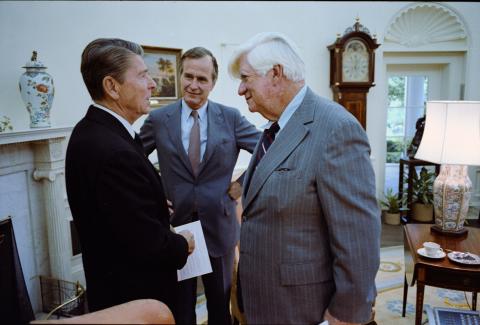 President with Tip O'Neill