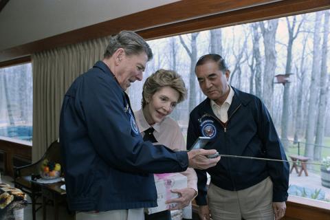 PM Nakasone at Camp David