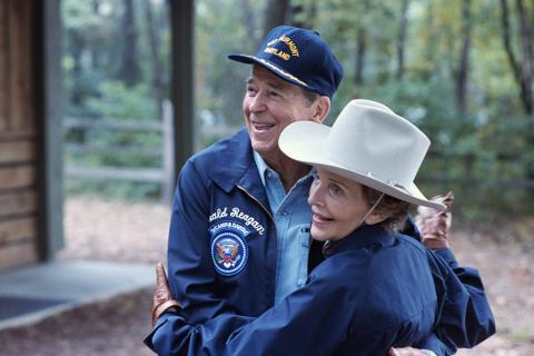 Reagans at Camp David