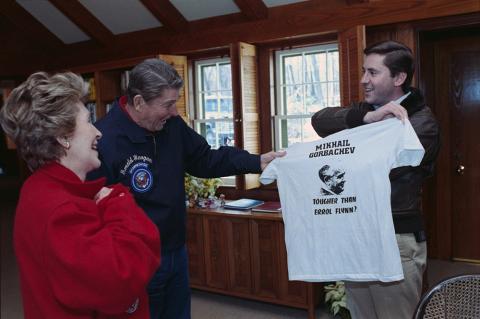 T shirt for President Reagan at Camp David