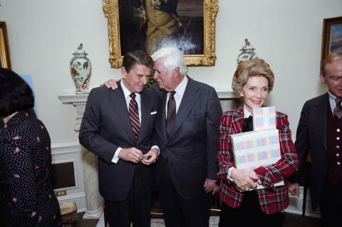 President with Tip O'Neill