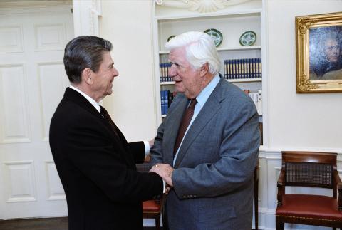 President with Tip O'Neill