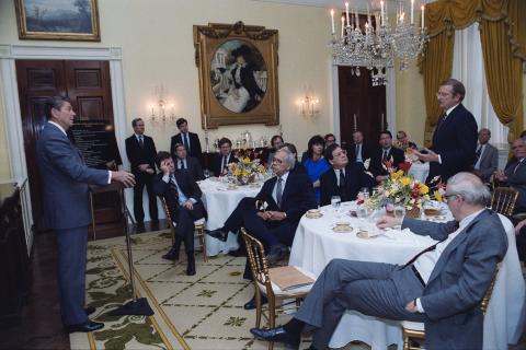 Meeting with House Democrats to discuss arms control and MX Peacekeeper program