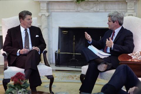 Meeting with Newt Gingrich and the "Core" Members of the Conservative Opportunity Society (COS)